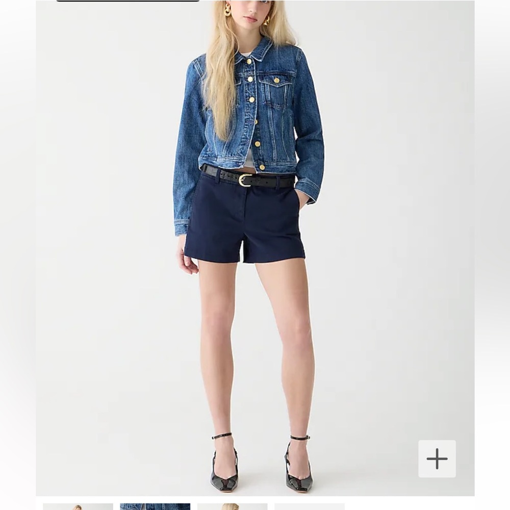 J.Crew 4” chino shorts Navy cargo